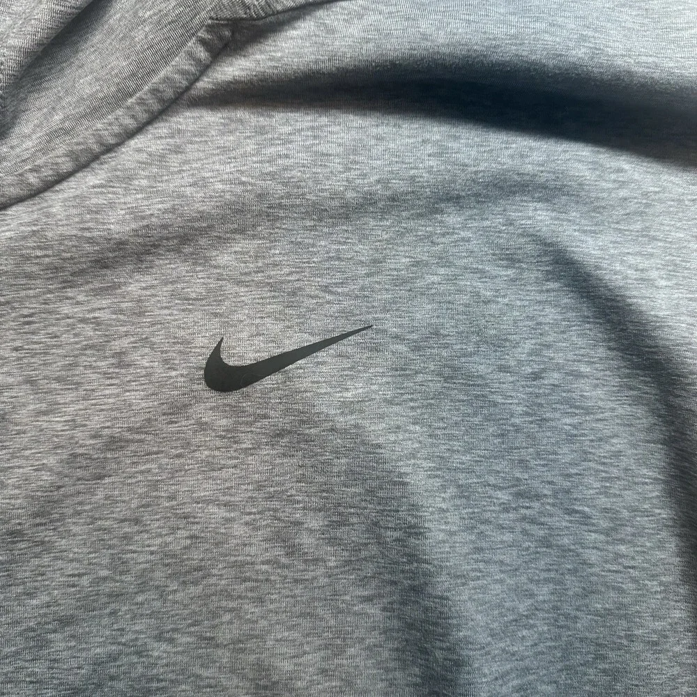 Nike Men's XXL Heather Grey Full-Zip Hooded‎ Sweatshirt with Pockets